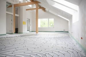 Radiant heating in a room